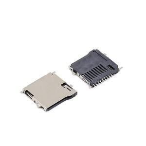 9p T Flash Card Memory Card Connectors Push Type 10000 Cycles