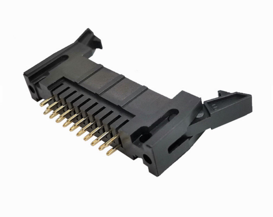 OEM UL94V-0 Long Ear Ejector Shroud Header Connector DIP Straight Type