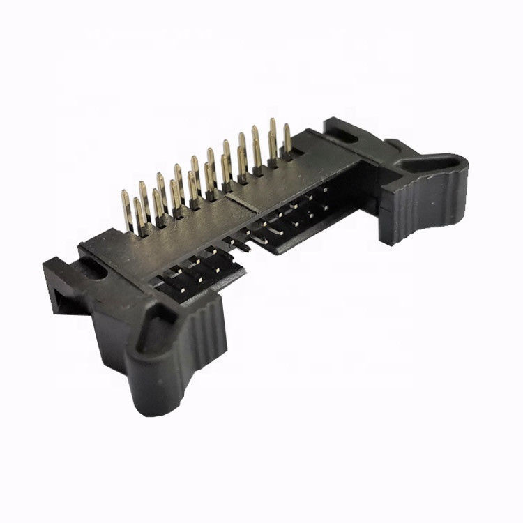 Shrouded Ejector Dual Row Pin Header Right Angle Header Connector 2.0mm Pitch 32p