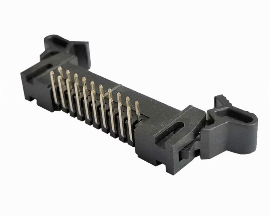 Shrouded Ejector Dual Row Pin Header Right Angle Header Connector 2.0mm Pitch 32p