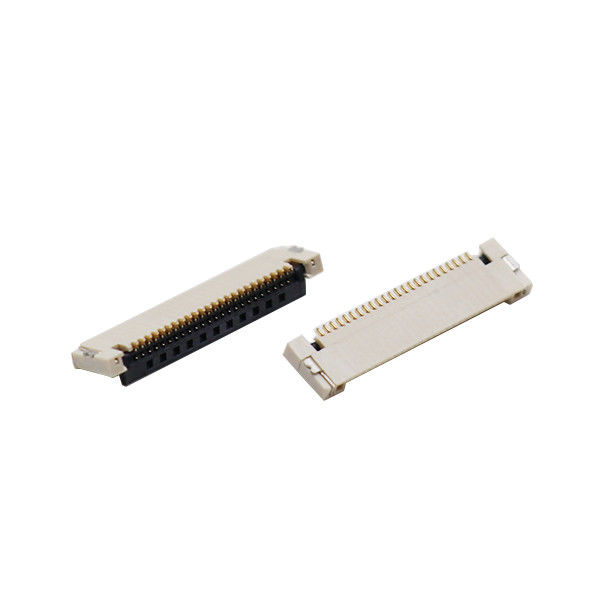 Dual Bottom Contact Precision FFC FPC Connector 1.2mm Height With Flip Lock