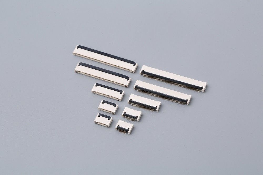 1.0 Mm Pitch FPC Connector H2.0mm Bottom Contact ZIF 4 Pin FFC Connector