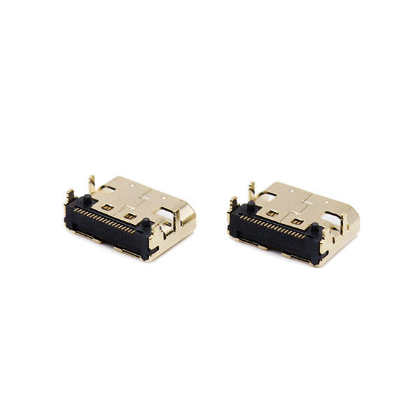 19 Pin Micro HDMI Socket LCP C Type Female Connector For PCB