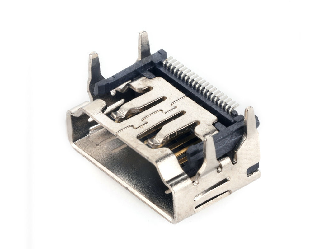 SMT Type 19P Female Micro HDMI Cable Connectors For Set Top Box