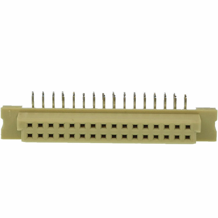 Right Angle Din41612 PCB 2.54mm Shrouded Header Connector Male 2*16 Pin