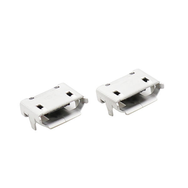 LCP Plastic Magnetic Micro USB Connectors Type B 5 Pin With Flange