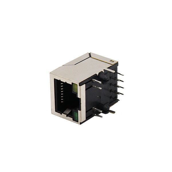 1x1 Port Shielded Female Jack 8P8C RJ45 Connector With Led Modular Jack