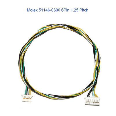 5P 6P Electric Wire Harness MOLEX 51146 1.25mm With A1254 SMD Housing Holder