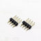 2.54mm positions 2~40pin 1row single plastic right angle curved pin header SMT