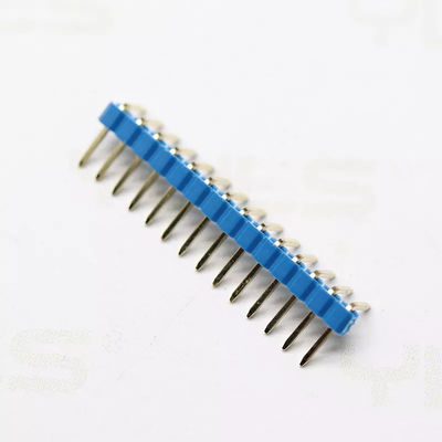 Customizable Gold Single Row Pin Header , Spacing 2.0mm Right Angle PIN Header