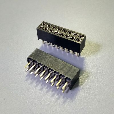 2.54mm Pitch Double Row Pin Header , 2-50Pin Box Header Connector