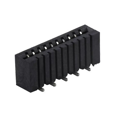 Black 1.0mm Pitch Reversible Contact Vertical SMT Type FPC Connector Bar To Bar