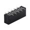 Black 1.0mm Pitch Reversible Contact Vertical SMT Type FPC Connector Bar To Bar