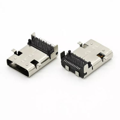 Copper Alloy USB Female Connector SMT Type 24Pin USB 3.1 C Socket