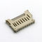 Short Body 9Pin SD Memory Card Connector Push Push Type Copper Shell