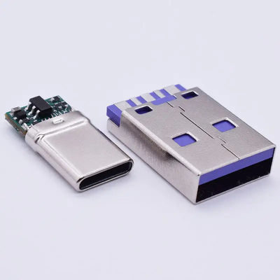 Waterproof USB 3.1 Type C 24 Pin Female Connector Horizontal SMT DIP Mounting Sinking Plate USB Socket