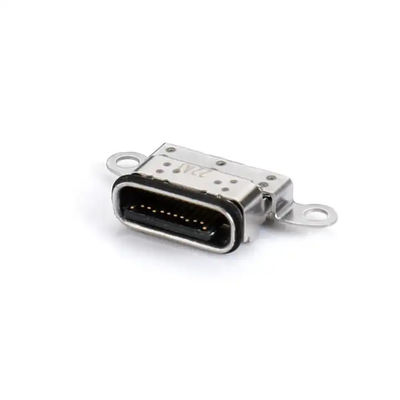 SMT USB C Female Connector 24 Pin Double Row Waterproof IPX8