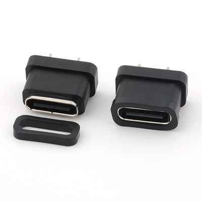 24Pin USB Type C Female Connector Vertical Type IPX8 Waterproof