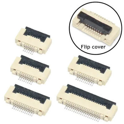 Fpc connector flip 0.5mm for pcb 4 5 6 8 10 12 14 16 18 20 22 24 26 28 30 32 34 36 40-60pin