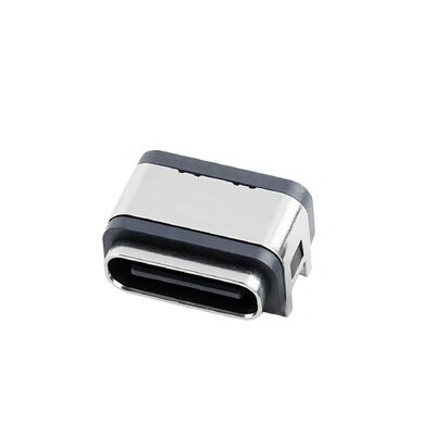 Type C 16 Pin Female Connector Horizontal SMT Mounting Waterproof USB Connector 5A 20V