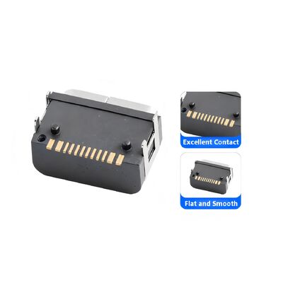 Type C 16 Pin Female Connector Horizontal SMT Mounting Waterproof USB Connector 5A 20V