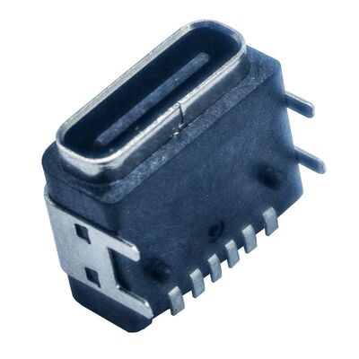 Waterproof Panel Mount PCB 6 Pin Female USB Type C Connector