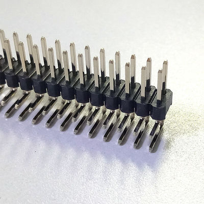 PA9T Dual Single Row DIP 90 Degree Pin Connector Pin Header 1.27 Mm Pitch