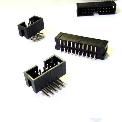 Right Angle 2.54mm 6 Pin Box Header Connector Dual Row Pin Header