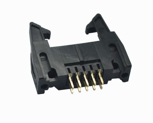 Gold Plated PCB Board To Wire Connectors Ejector 2.0mm DIP IDC Male Connector