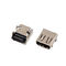 Gold Plated Micro HDMI Cable Connectors 19 pin DIP+SMT d type female connector