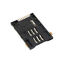 2.2mm Height Micro Sim Card Connector Sockets 8 Pin Push Extended Type