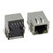 Single Port Tab Down 8 Pin Female RJ45 PCB Connector With Filter Ethernet