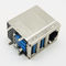 PBT Combo USB 3.0 180 Degree RJ45 Connector For LAN Ethernet Network