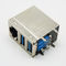 PBT Combo USB 3.0 180 Degree RJ45 Connector For LAN Ethernet Network