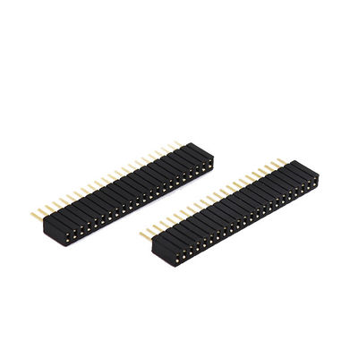 PCB 1.27 Mm Female Header Single Row Straight DIP Type