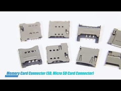 H1.5mm 1.8mm Micro Sim Holder SMT Flip Type 6P Micro Sim Socket